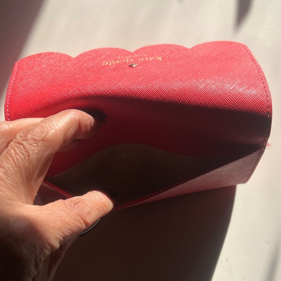 Kate Spade Red Scalloped Clutch - Picture 5 of 6